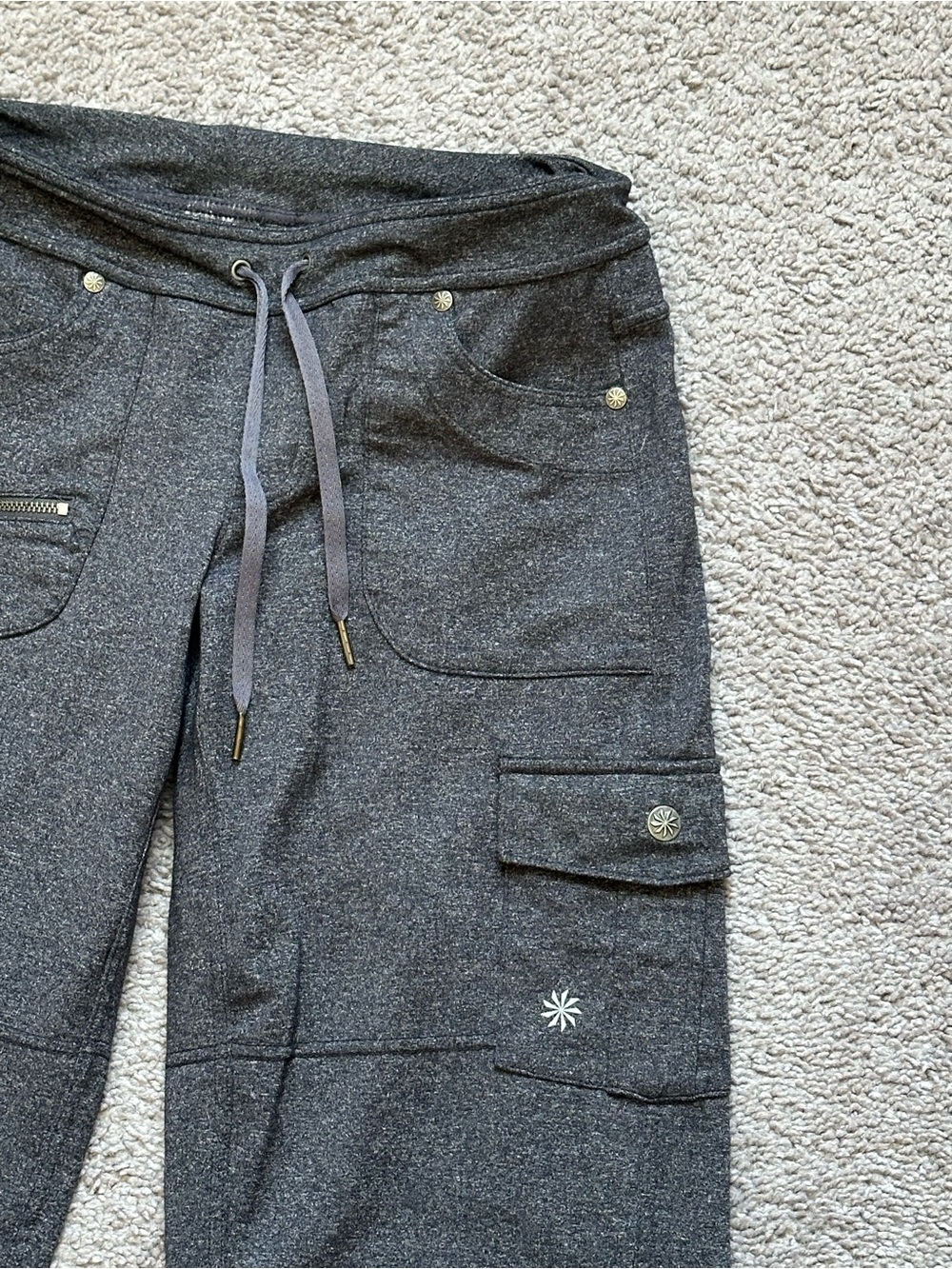 Athleta Bettona Boyfriend Jogger heathered grey size xs - Picture 5 of 8
